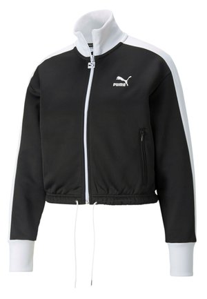 ICONIC T7 CROPPED PT WOMEN'S JACKET FRAUEN - Zip-up sweatshirt - puma black