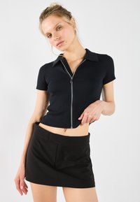 Even&Odd - T-Shirt basic - black Thumbnail-Bild 1