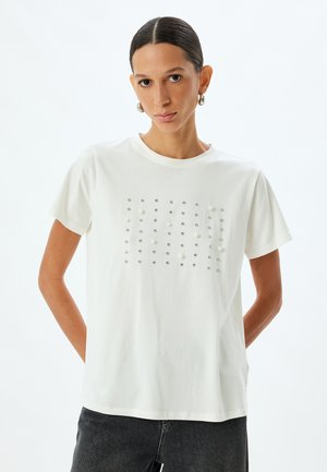 Koton SHORT SLEEVE - T-shirt imprimé - white