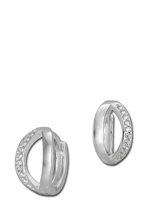 Boucles d'oreilles - silberfarben/weiß