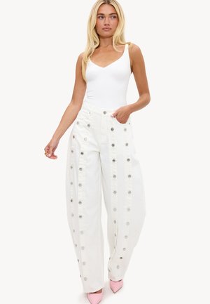 LOAVIES, THROUGH THE ASH - Wide Leg - offwhite