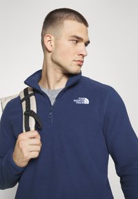 The North Face GLACIER 1/4 ZIP - Fleecová mikina - summit navy