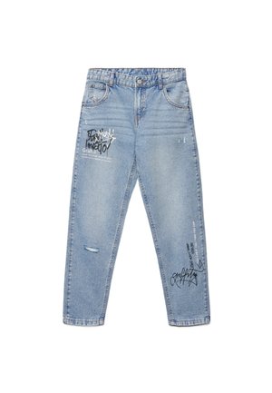 Calliope, JEAN CON STAMPA - Jean droit - blu denim medio