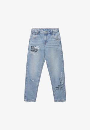 Calliope, JEAN CON STAMPA - Jean droit - blu denim medio