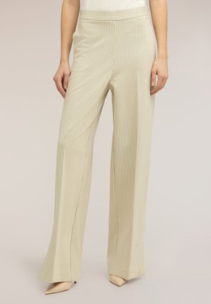 PALAZZO GESSATI CON SPACCO - Housut - bianco