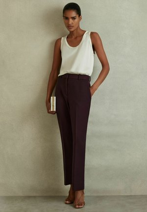 Reiss Chino kalhoty - berry