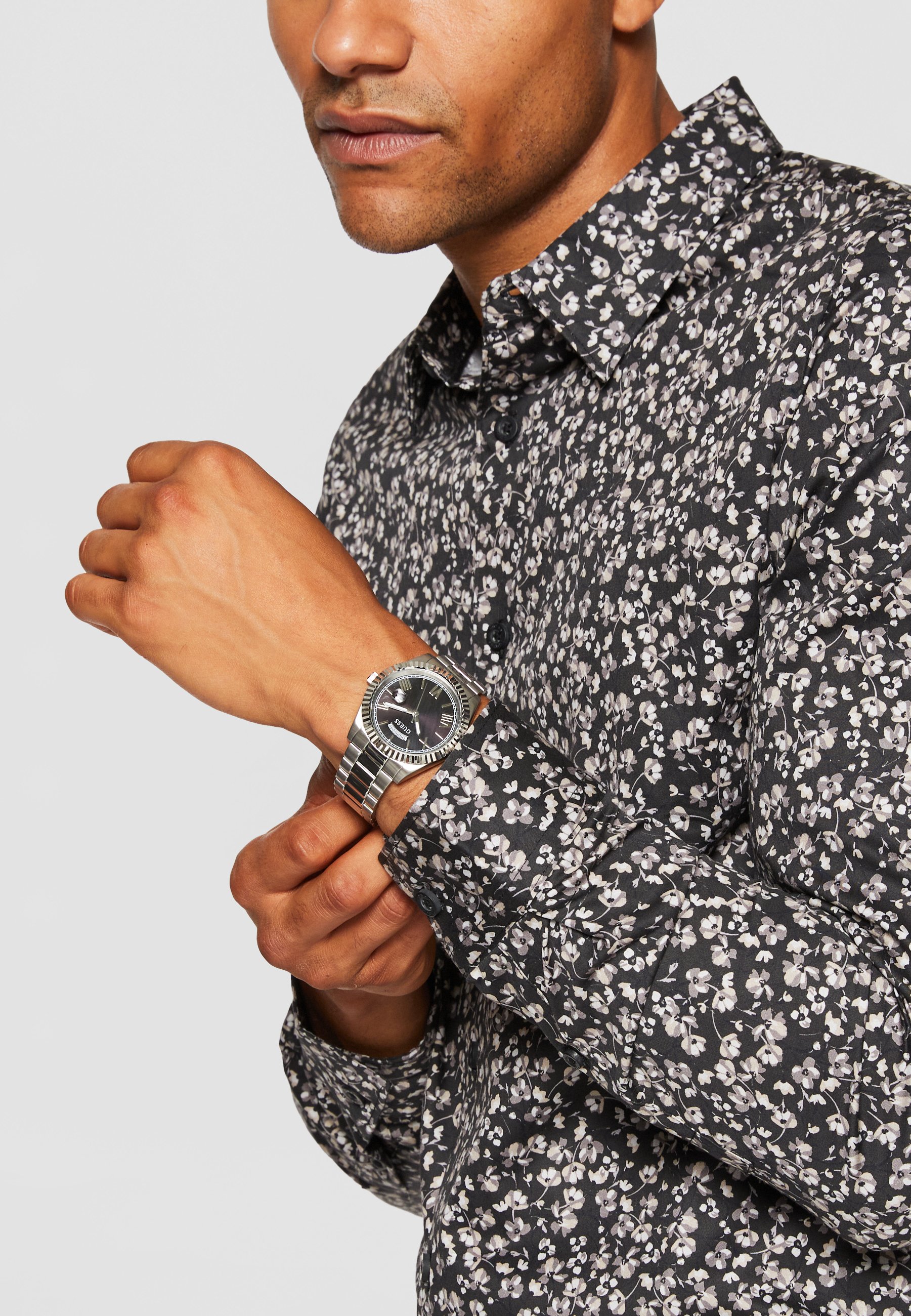 Guess GD CONNOISSEUR - Uhr - silver-coloured/silberfarben - Zalando.de