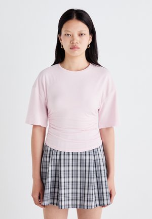 SOFT TOUCH RUCHED TEE - Paprasti marškinėliai - ballet slipper