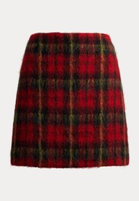 PLAID MOHAIR PENCIL MINISKIRT - Minirok - red/black/yellow multi