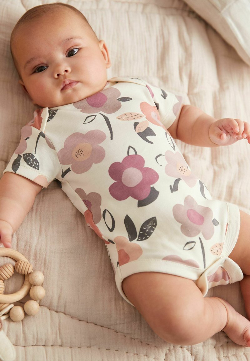 Next BABY SHORT SLEEVE BODYSUITS 4 PACK Body cream/bej Zalando.ro