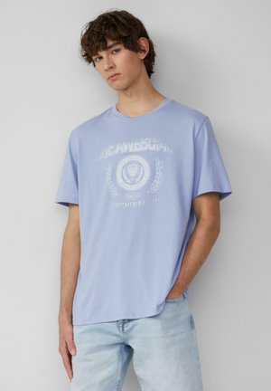 MIT PLATZIERTEM  - T-Shirt print - himmelblau