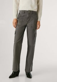 TINI - Pantaloni cargo - dark grey marl