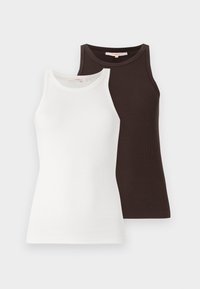ONLLINDSAY TANK 2 PACK - Débardeur - chocolate torte/white