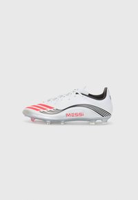 F50 MESSI LEAGUE FG/MG - Fotbollsskor till hårt underlag - white/lucid red/silver-coloured