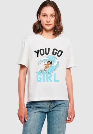 LILO STITCH YOU GO TEE - T-Shirt print - white