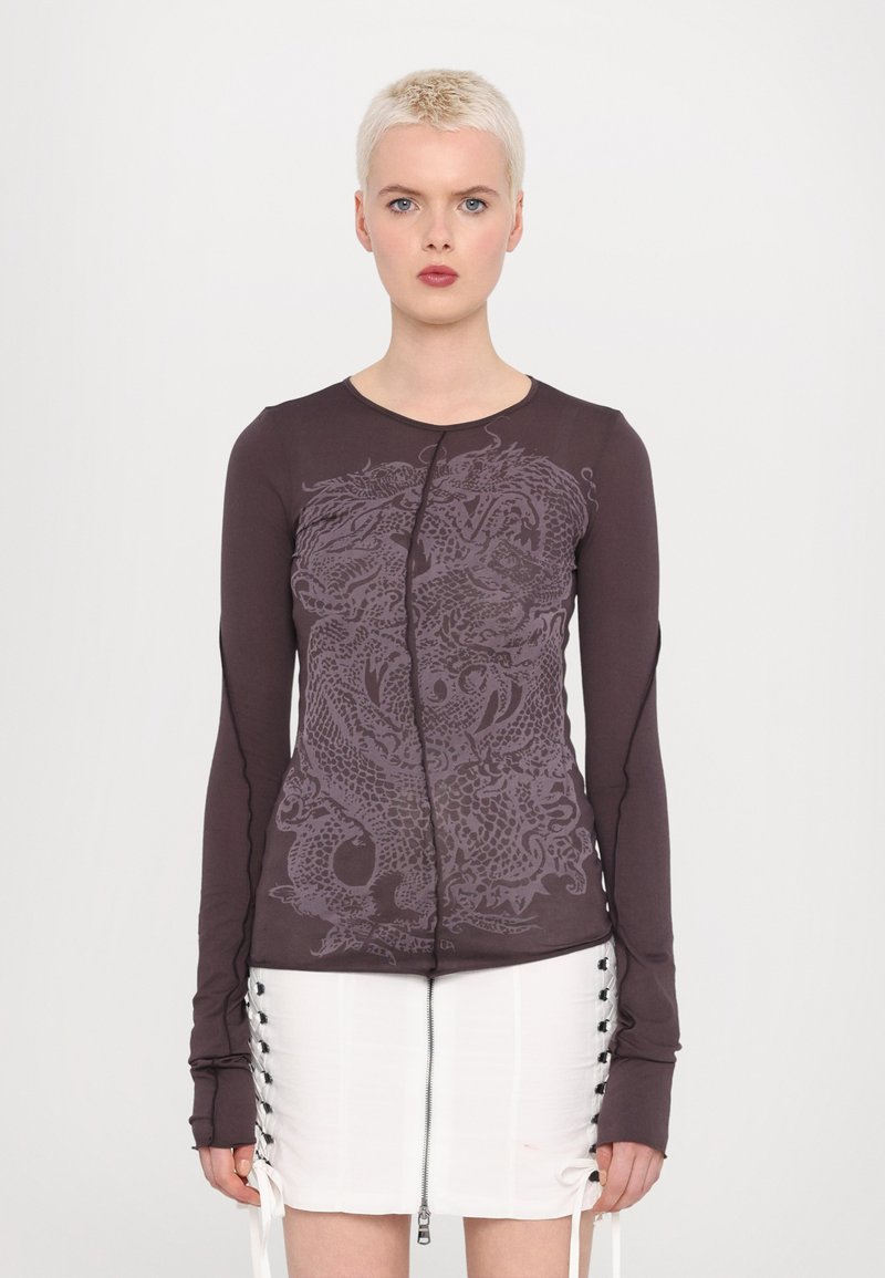 Ioannes - BIAS LONG SLEEVE - Long sleeved top - ganache, Enlarge