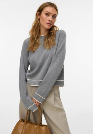 Strickpullover - medium grey melange