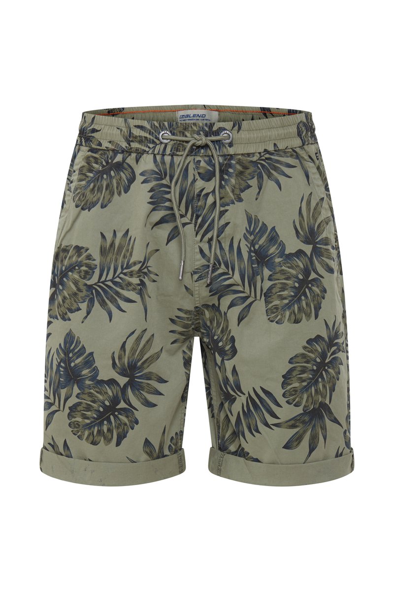 Blend BHWOVEN REGULAR FIT - Šortai - oil green