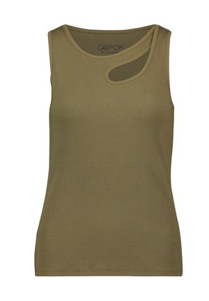 Cartoon, CARTOON MIT RUNDHALSAUSSCHNITT BASIC-TOP - Top - khaki
