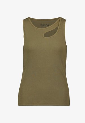 Cartoon, CARTOON MIT RUNDHALSAUSSCHNITT BASIC-TOP - Top - khaki