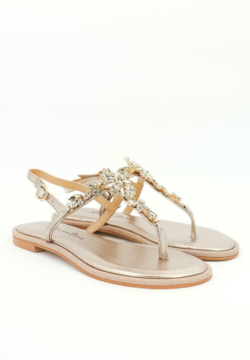 Alma en Pena MARSELLA - Sandalias de dedo - gold/dorado - Zalando.es