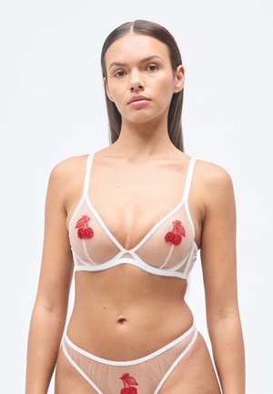 PERRI BRA - Bøyle-BH - white/red