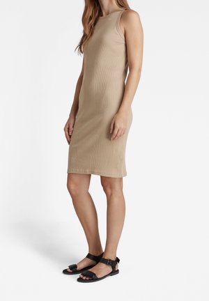 Robe fourreau - khaki