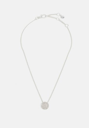 PAVE DISC PENDANT - Grandinėlė - silver-coloured