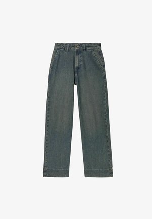 FatFace, WIDE LEG CROP JEANS - Wide Leg - teal blue