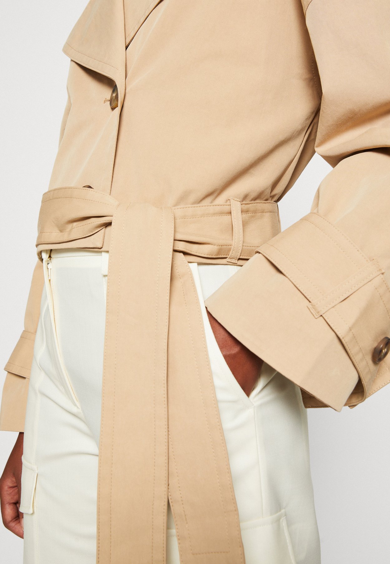 CROPPED TRENCH JACKET