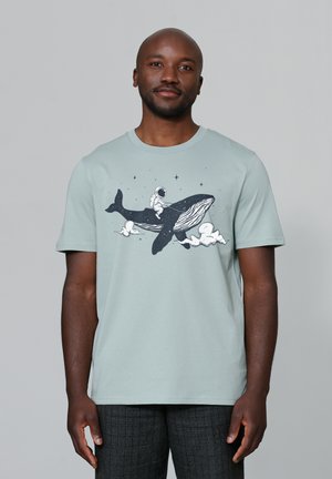 SPACEWHALE - T-shirt print - aloe