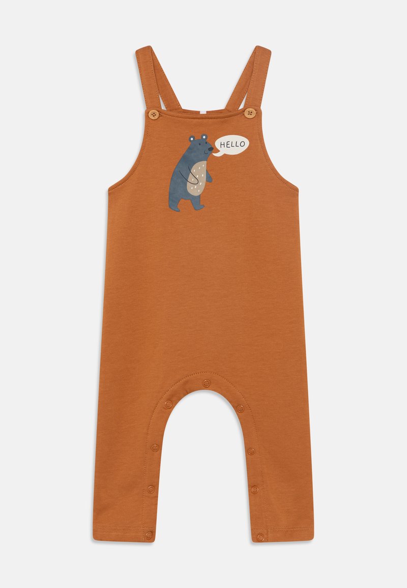 Name it NBMVONNE OVERALL BOX UNISEX - Kavbojke z naramnicami - almond