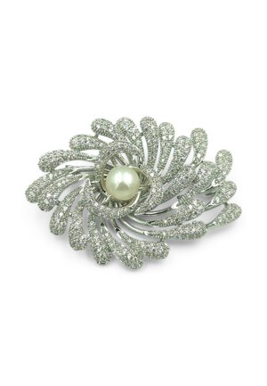 SOLAR ELEGANCE - Brosche - silber & weiss
