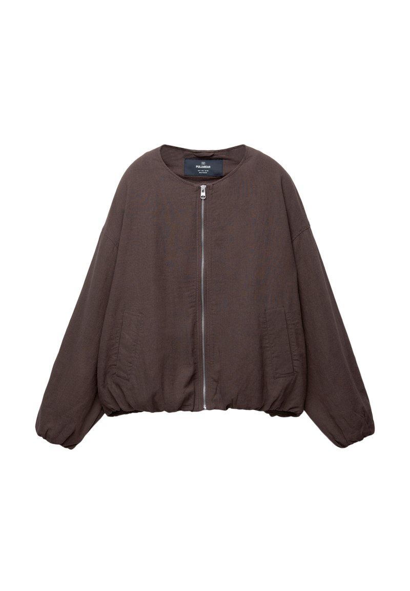 PULL&BEAR Lichte jas donkerbruin