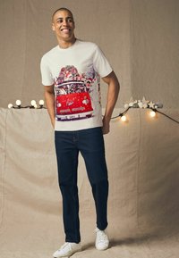 Next T-shirts print - white reindeer van