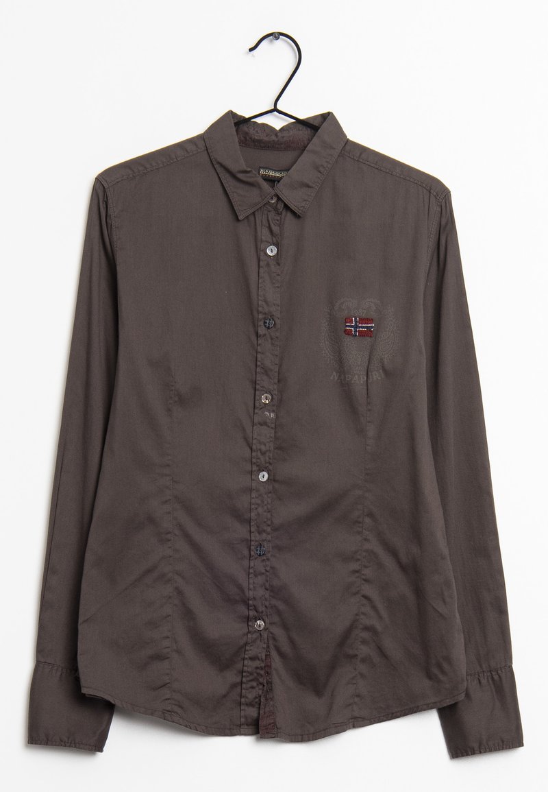 VTG 00s NAPAPIJRI BUTTON UP COLLARED BEIGE FLEECE SIZE M