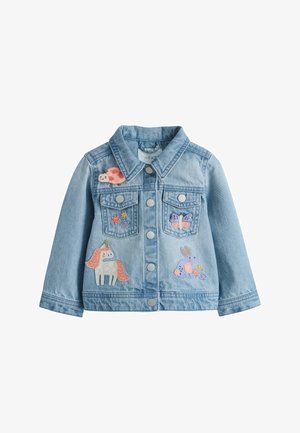 REGULAR FIT - UNICORN EMBROIDERED WESTERN - Spijkerjas - mid blue denim
