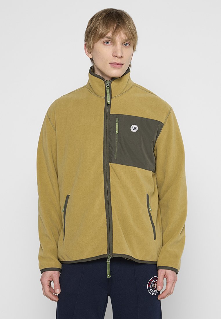 DOUBLE A BY W.W. Fleecejas okergeel DOUBLE A BY W.W. Fleecejas okergeel