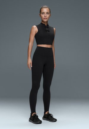 OYSHO, COMFORTLUX MANDARIN COLLAR TANK TOP - Blouse - black