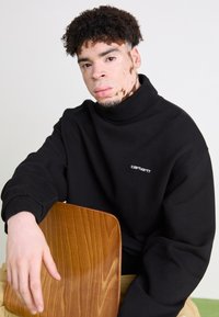 Carhartt WIP SCRIPT MOCKNECK - Melegítőfelső - black