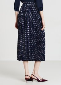Calliope SIMIL FANTASIA GEOMETRICA - Gonna a campana - var blu notte