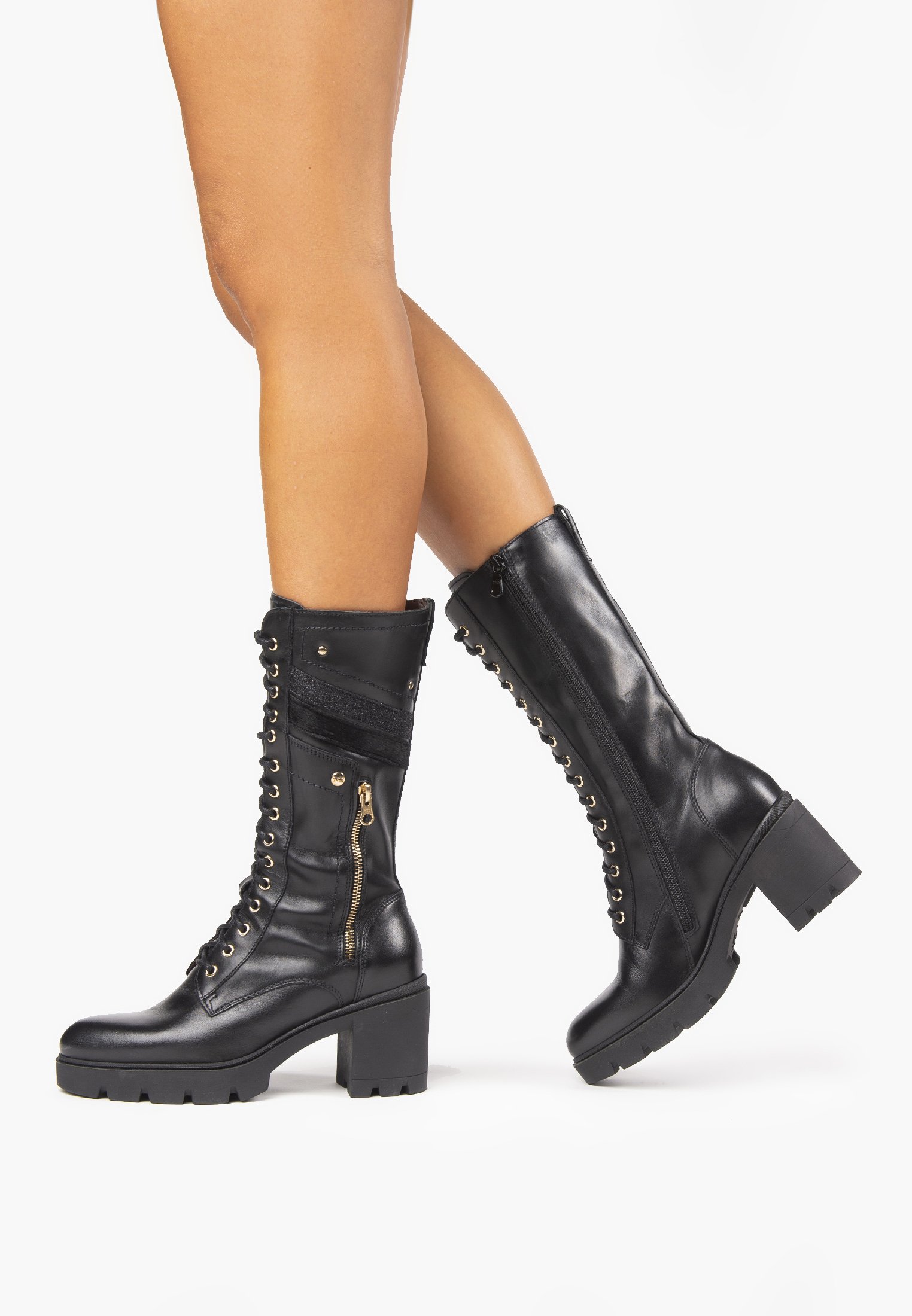 tronchetti con lacci nero giardini