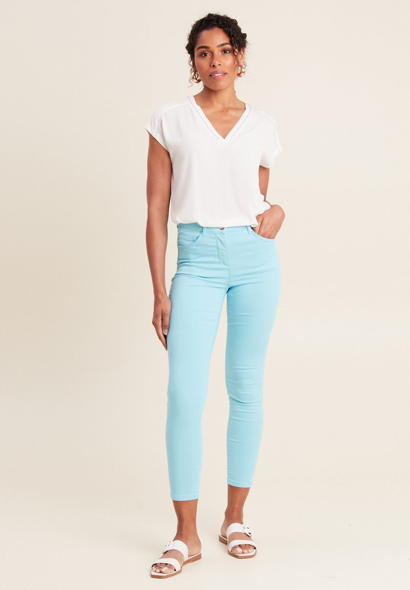 Bréal Jean Slim Stretch Femme Breal 5-POCKET Jeans Skinny Bleu