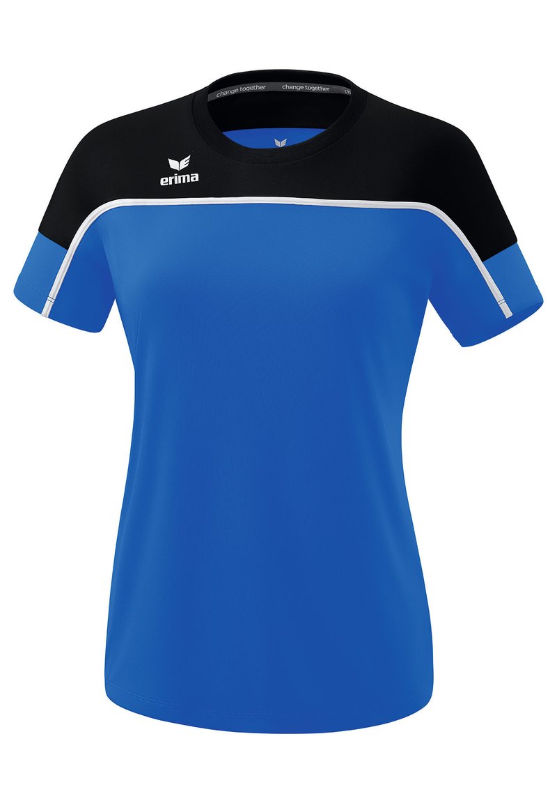 Erima - FUSSBALL  TEAMSPORT  CHANGE BY - Sports T-shirt - new royal schwarz weiss, Enlarge