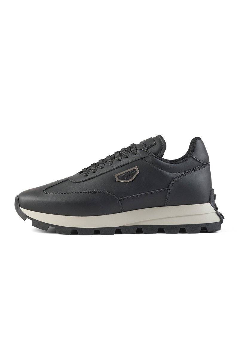 Antony Morato RUNNING RHINO 3D LOGO ON PLATE - Zapatillas skate - black ...