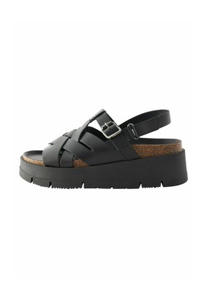 REGULAR FIT - Platform szandálok - black