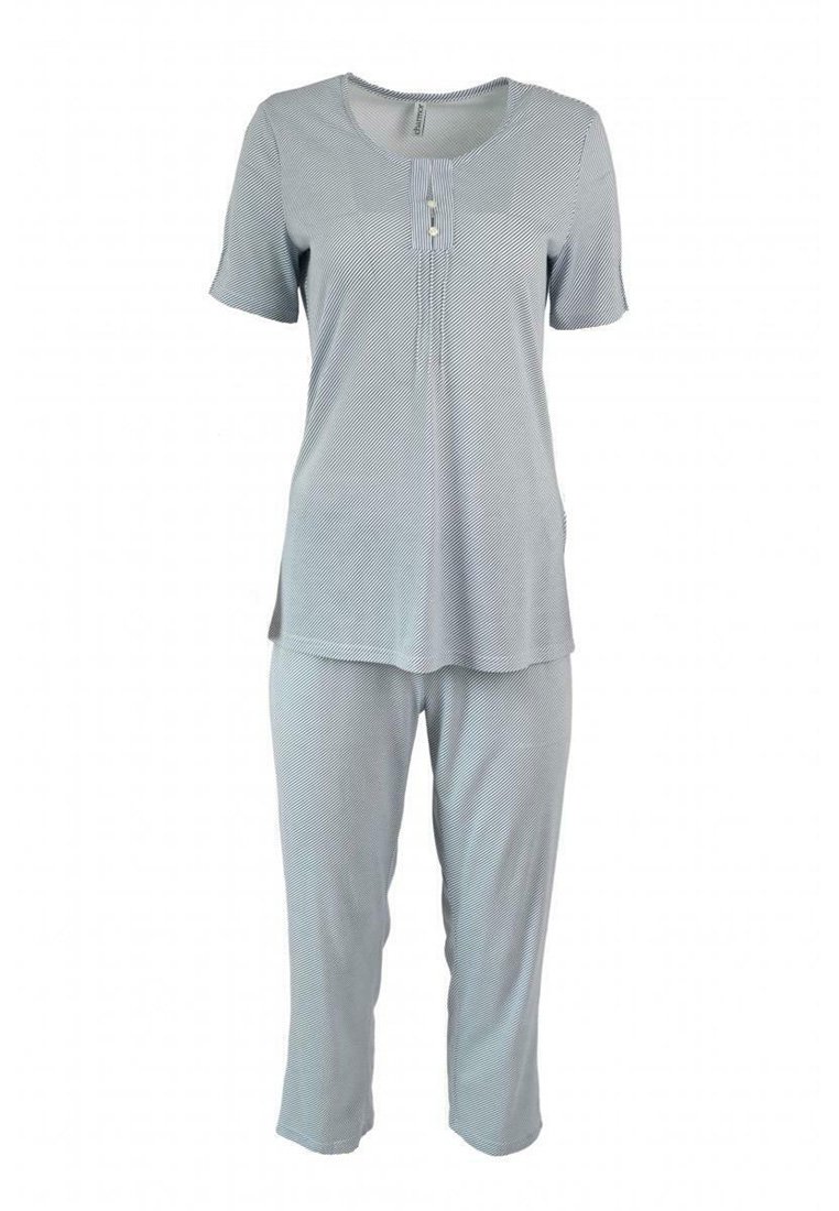 Damen Nachthemden | Charmor -since 1938- Nachtwäsche Set blue/blau - LA74690 Damen Nachthemden | Charmor -since 1938- Nachtwäsche Set blue/blau - LA74690
