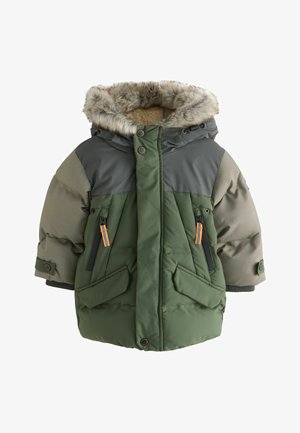 Next, REGULAR FIT - WARM PADDED - Wintermantel - green