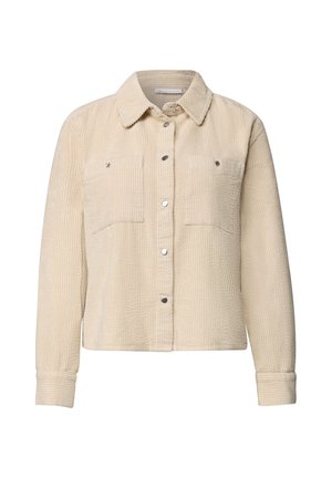Street One, CORDUROY SHIRT WITH CHEST POCKETS - Chemisier - clay sand
