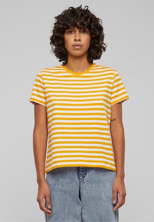 REGULAR STRIPED TEE - Marškinėliai su spaudiniu - white magicmango